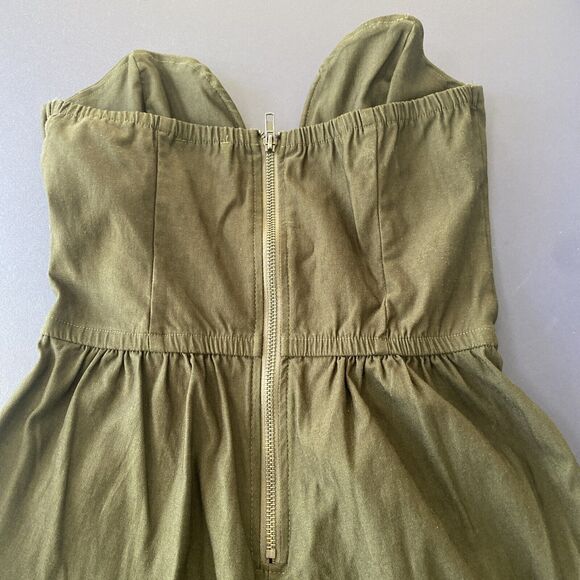 Hot And Delicious Olive Sweetheart Neck Sleeveless Jumpsuit‎ Cocktail M - Picture 8 of 10